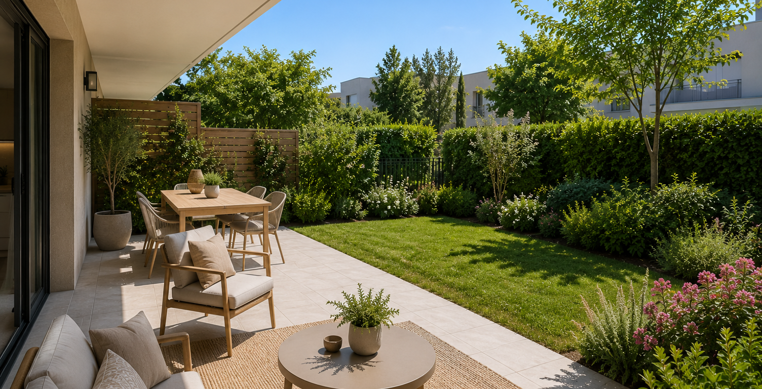 - COUP DE CŒUR ! T3 de 70 m² avec terrasse et jardin — photo 1