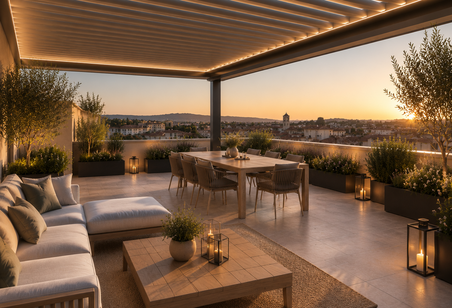 - Bien d'exception à Aix-en-Provence – Maison de ville T6 avec jardin rooftop et parking  — photo 1