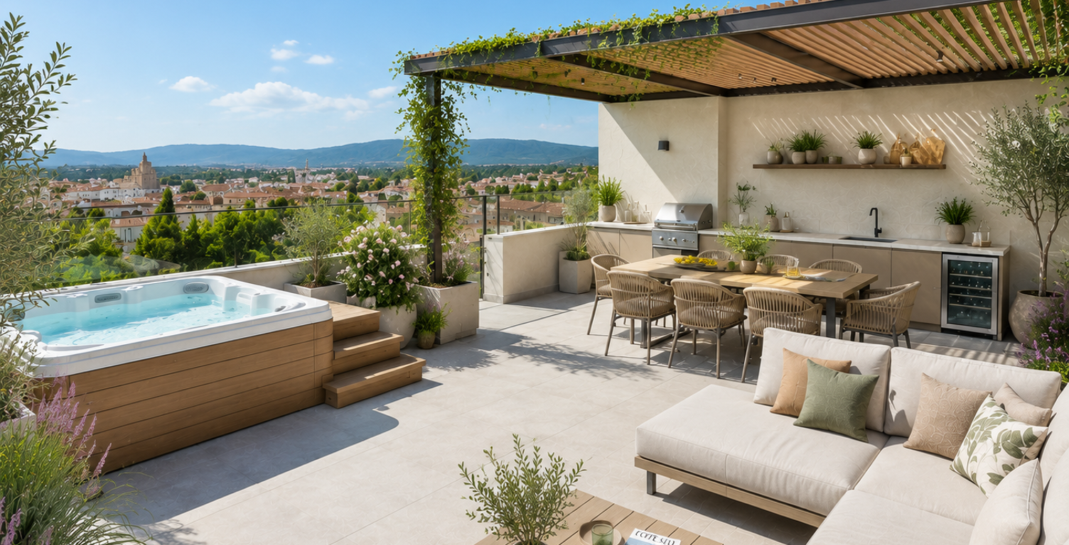 Maison d'exception T6 avec jardin et rooftop, à proximité immédiate du centre-ville d'Aix-en-Provenc — photo 1