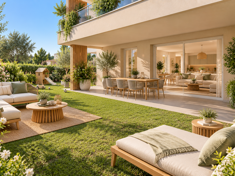 -T4 de 80m² - GRAND JARDIN de 145m² - EXPOSEE SUD — photo 1