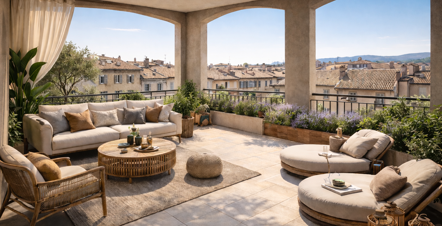 - RESIDENCE DE STANDING - A 5MIN DU COURS MIRABEAU - 3P DE 80M² AVEC GRAND EXTERIEUR — photo 1