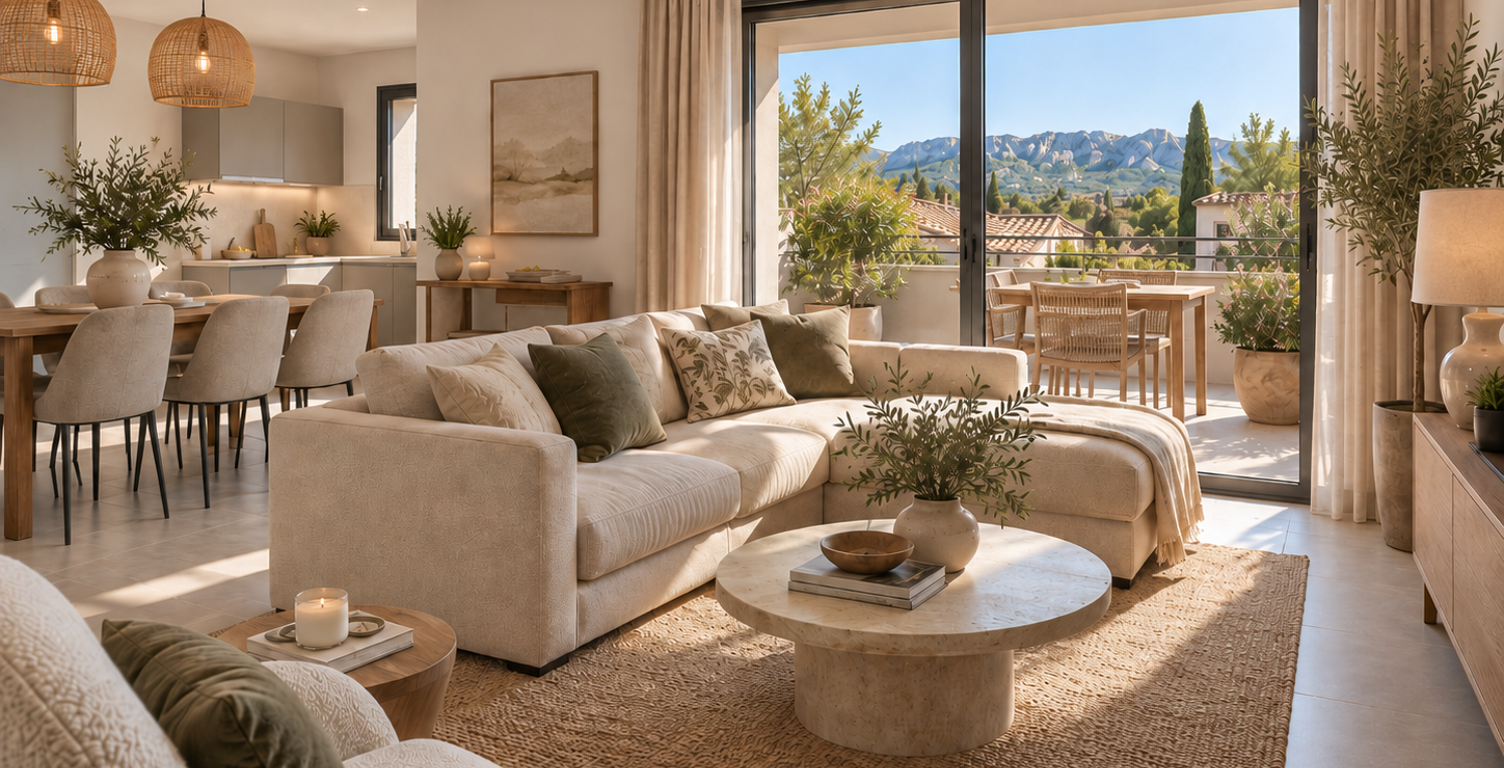 SAINT-RÉMY-DE-PROVENCE – T3 DE 70 M² AVEC TERRASSE PLEIN SUD ET VUE SUR LES ALPILLES — photo 1