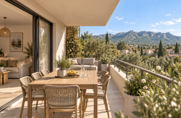 SAINT-RÉMY-DE-PROVENCE – T3 DE 70 M² AVEC TERRASSE PLEIN SUD ET VUE SUR LES ALPILLES — photo 2