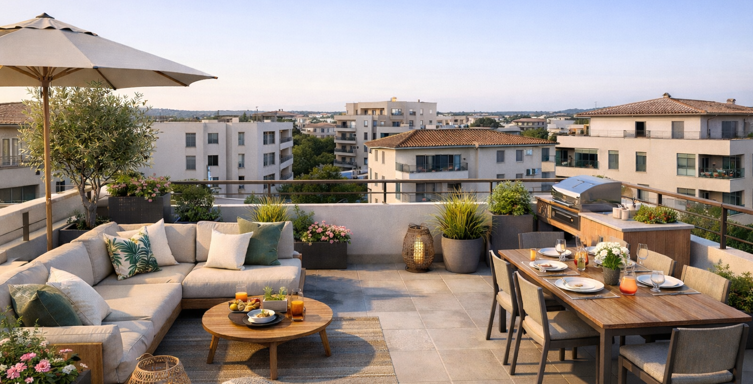 EXCEPTIONNEL DERNIER ETAGE 3P DE 75M² AVEC 103M² DE TERRASSE — photo 1