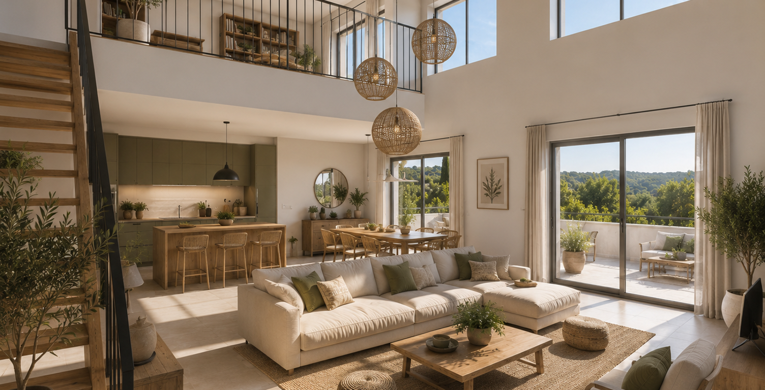 -Duplex d’exception de 100m² avec deux terrasses – Dernier étage à Gardanne — photo 1