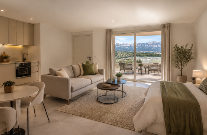 STUDIO 30m² AVEC TERRASSE - VUE DEGAGEE A COUTERON  — photo 2