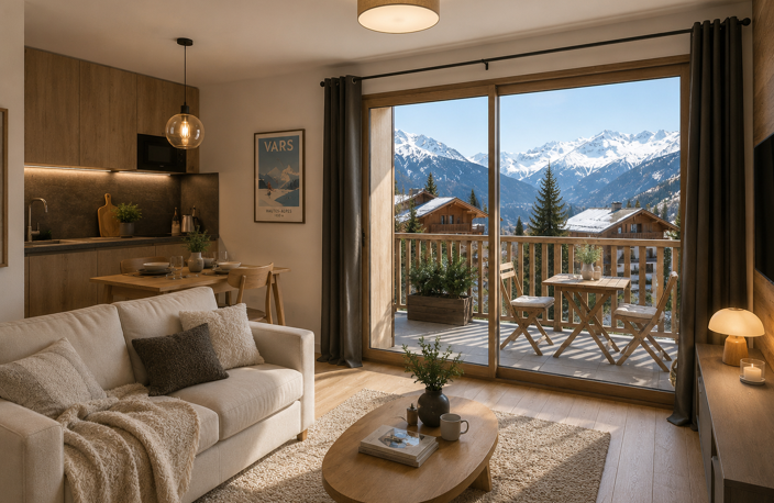 2 pièces avec cabine et balcon au pied des commerces et remontées !  — photo 2