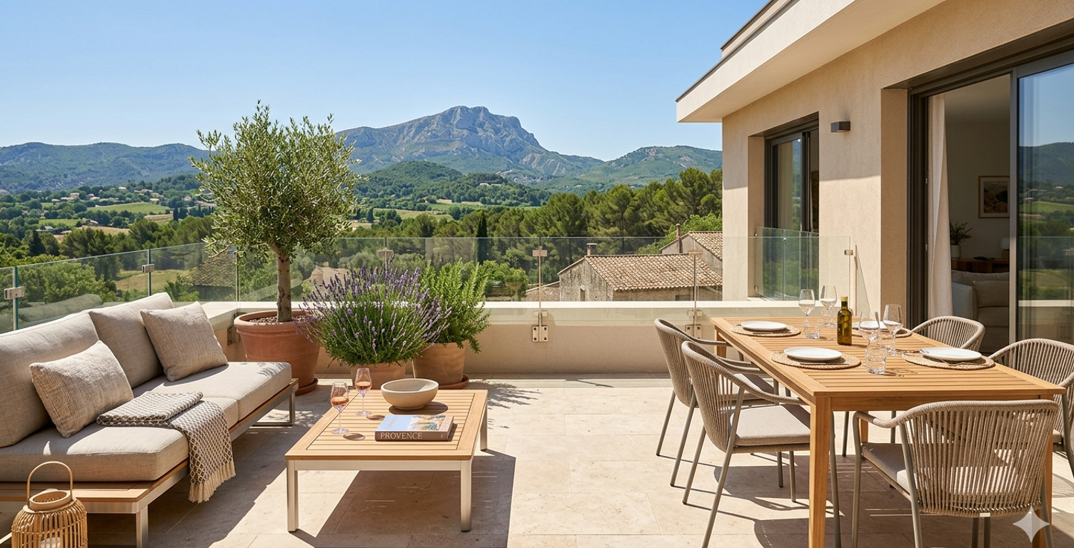 -GRAND T3 de 65m² TRAVERSANT - VUE SAINTE VICTOIRE — photo 1
