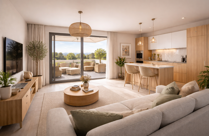 T3 LUMINEUX – DERNIER ÉTAGE AVEC BELLE TERRASSE — photo 2