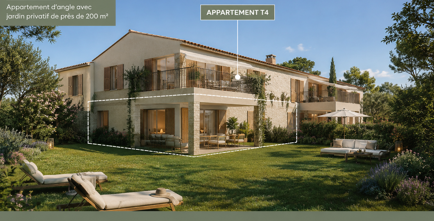 -AIX-EN-PROVENCE – SUPERBE T4 AVEC BELLE TERRASSE — photo 1