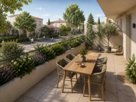-T2 NEUF AVEC SUPERBE TERRASSE DE 19M² SUD DANS UN ENVIRONNEMENT VERDOYANT — photo 2