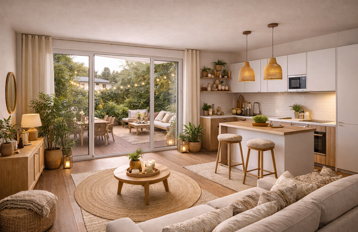 CHATEAU NEUF DE GADAGNE - 2P DE 50M² AVEC GRAND JARDIN ET STATIONNEMENT — photo 2