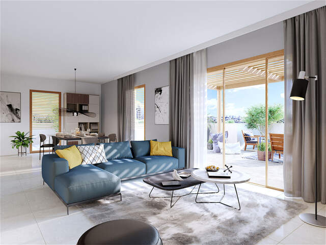 T4 au 1er étage – Terrasse et prestations de qualité à Herrlisheim — photo du bien