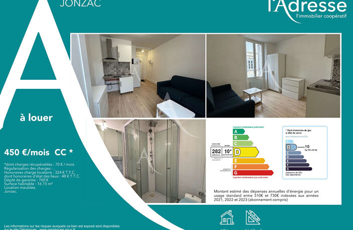 STUDIO MEUBLE - Jonzac Hyper Centre 16.15 m2 — photo 4