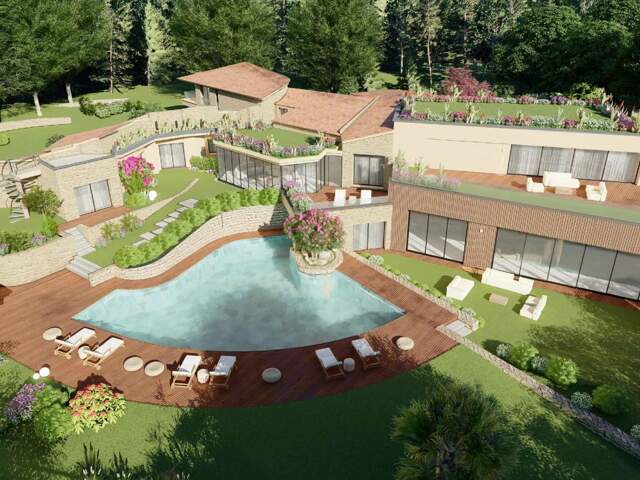 Mougins - Le Parc: 10.046 m2 terrain avec Villa 327 m2 ou Villa — photo du bien