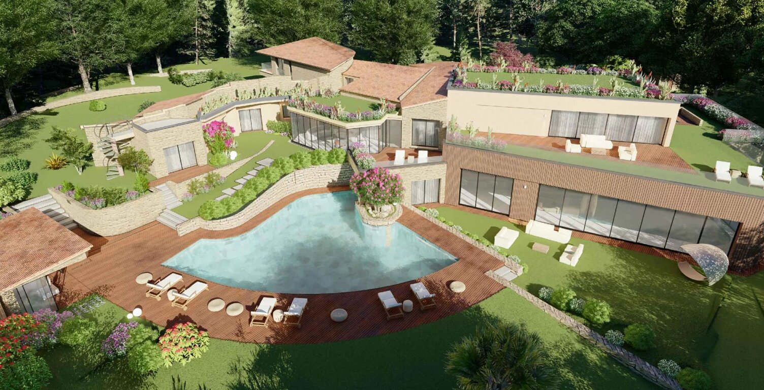 Mougins - Le Parc: 10.046 m2 terrain avec Villa 327 m2 ou Villa — photo 1