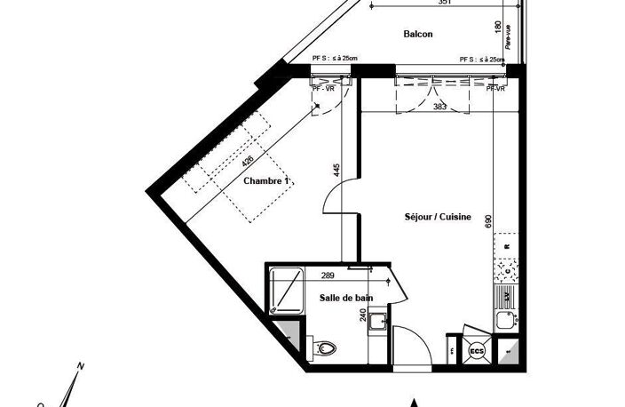 Vente Appartement 2 pièces — photo 3