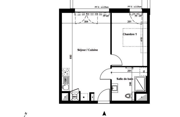 Vente Appartement 2 pièces — photo 2