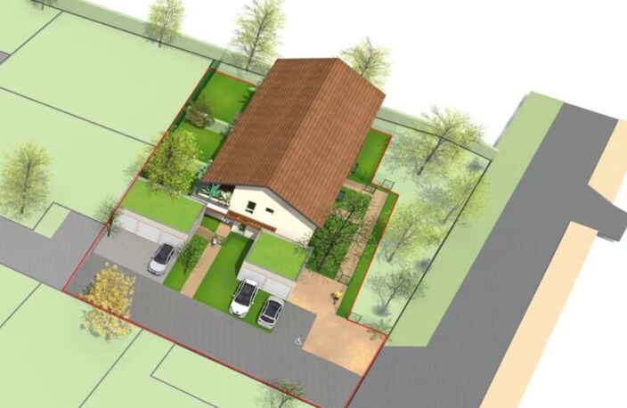 Marlieux – Terrain constructible viabilisé avec permis purgé pour projet résidentiel — photo 2