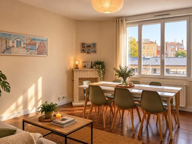 BEAU T3 TRAVERSANT DE 73m² - DERNIER ETAGE - PETITE COPROPRIETE — photo du bien