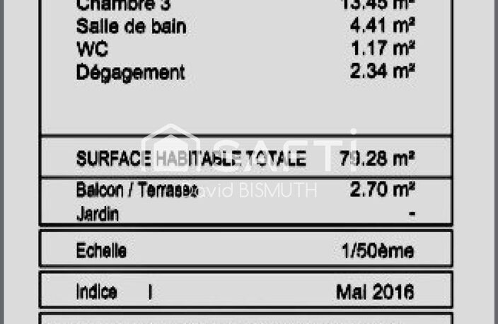 APPARTEMENT 4 PIÈCES  80 M²  3 CHAMBRES  BALCON  PARKING SOUS-SOL — photo 3