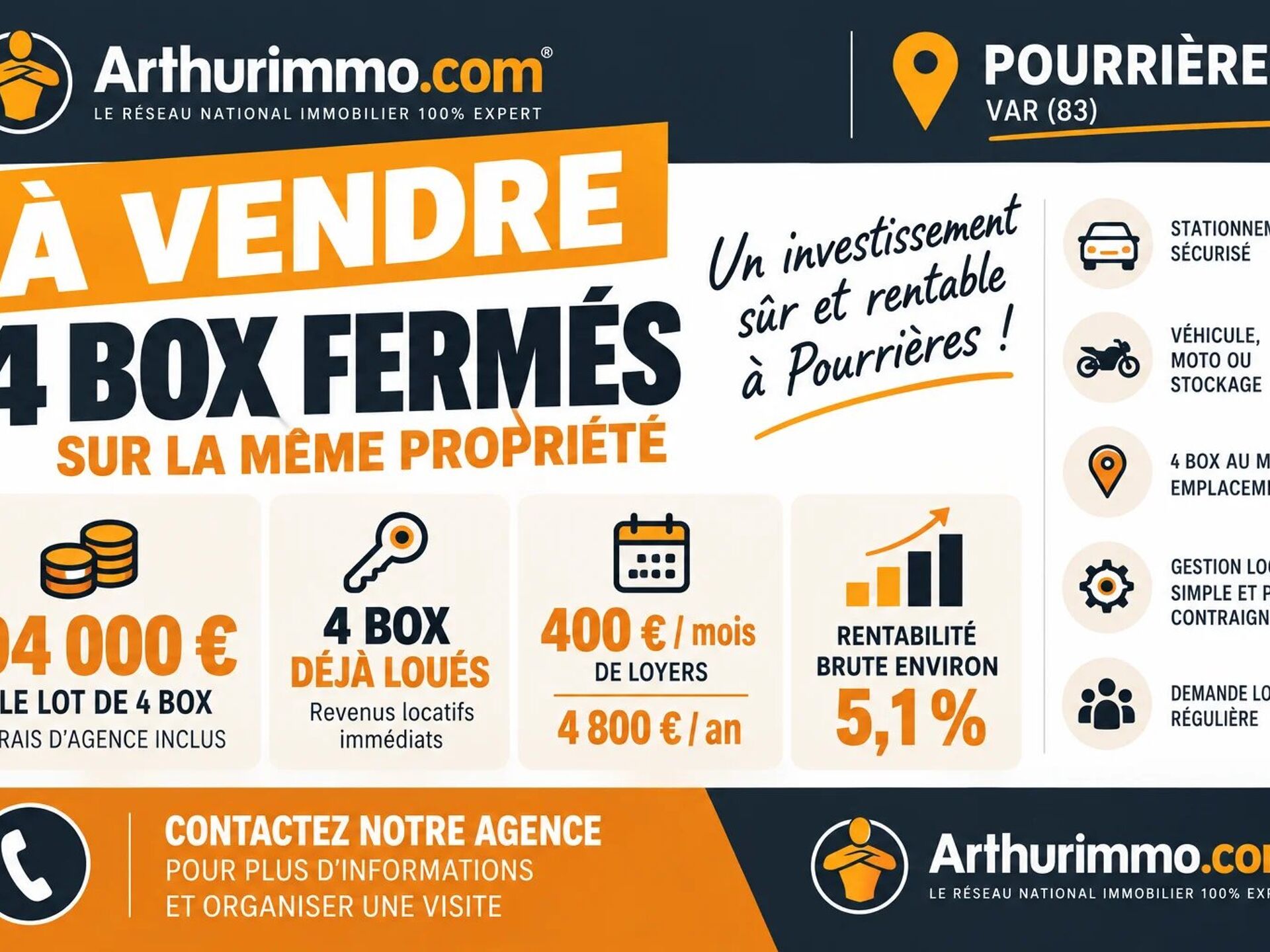Parking 68 m² · à Pourrières · 68 m² · 94 000 €