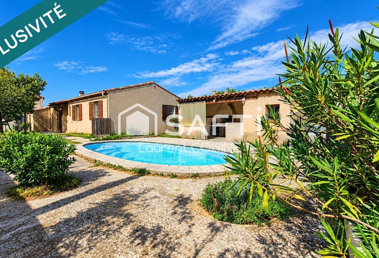 Maison familiale individuelle-3 chambres- Piscine- Terrain plat de 627m² — photo 1