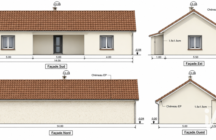 Vente Maison/villa 3 pièces — photo 2