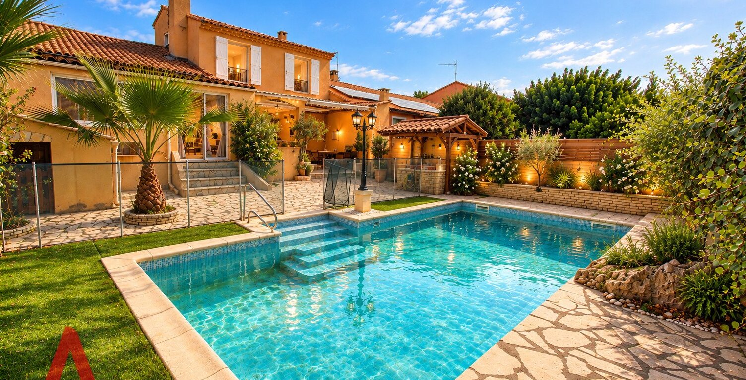 COUP DE CUR À SERVIAN  MAISON DE CHARME AVEC PISCINE ET GARAGE  120 m²  3 CHAMBRES  270 000  — photo 1