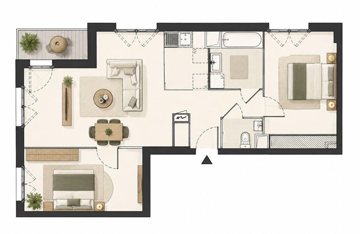 Vente Appartement 3 pièces — photo 5