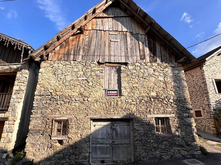 SAINT-DALMAS VALDEBLORE   GRANGE À RÉHABILITER   PERMIS DE C — photo 1