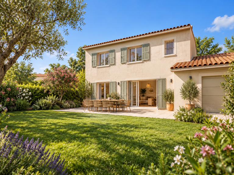 SAINT-ZACHARIE – GRANDE MAISON T4 NEUVE AVEC GRAND JARDIN, TERRASSE ET GARAGE — photo 1