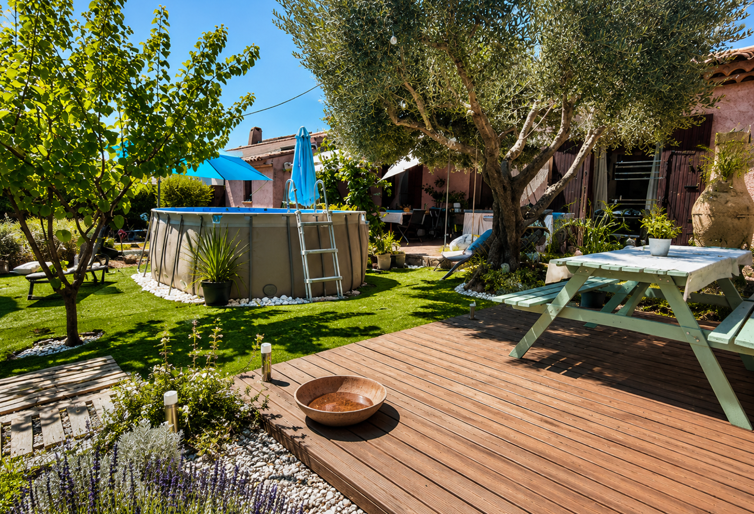 SAINT-CYR-SUR-MER   MAISON DE PLAIN-PIED 85 M2   3 CHAMBRES   TERRAIN 500 M2 PISCINABLE   GARAGE — photo 1