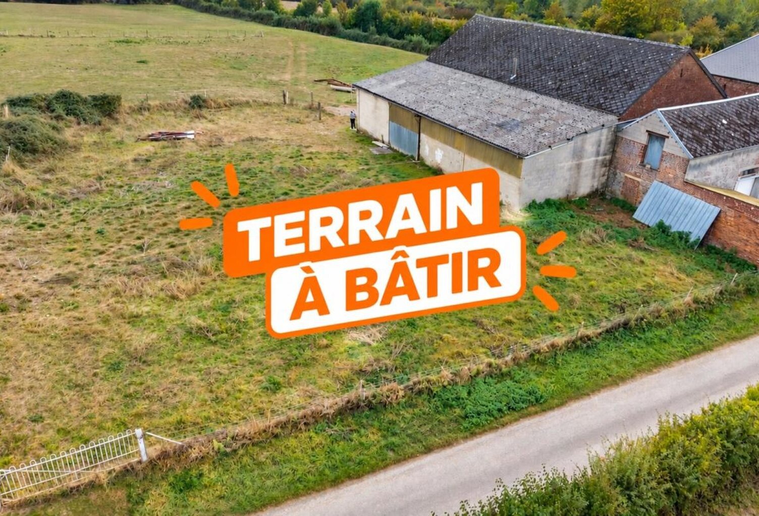 Terrain à bâtir à Maroilles – Vue imprenable sur le bocage de l’Avesnois — photo 1