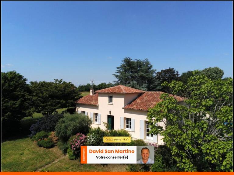 Plain-pied, jardin arboré, garage, vue, charme, proximité village — photo 1