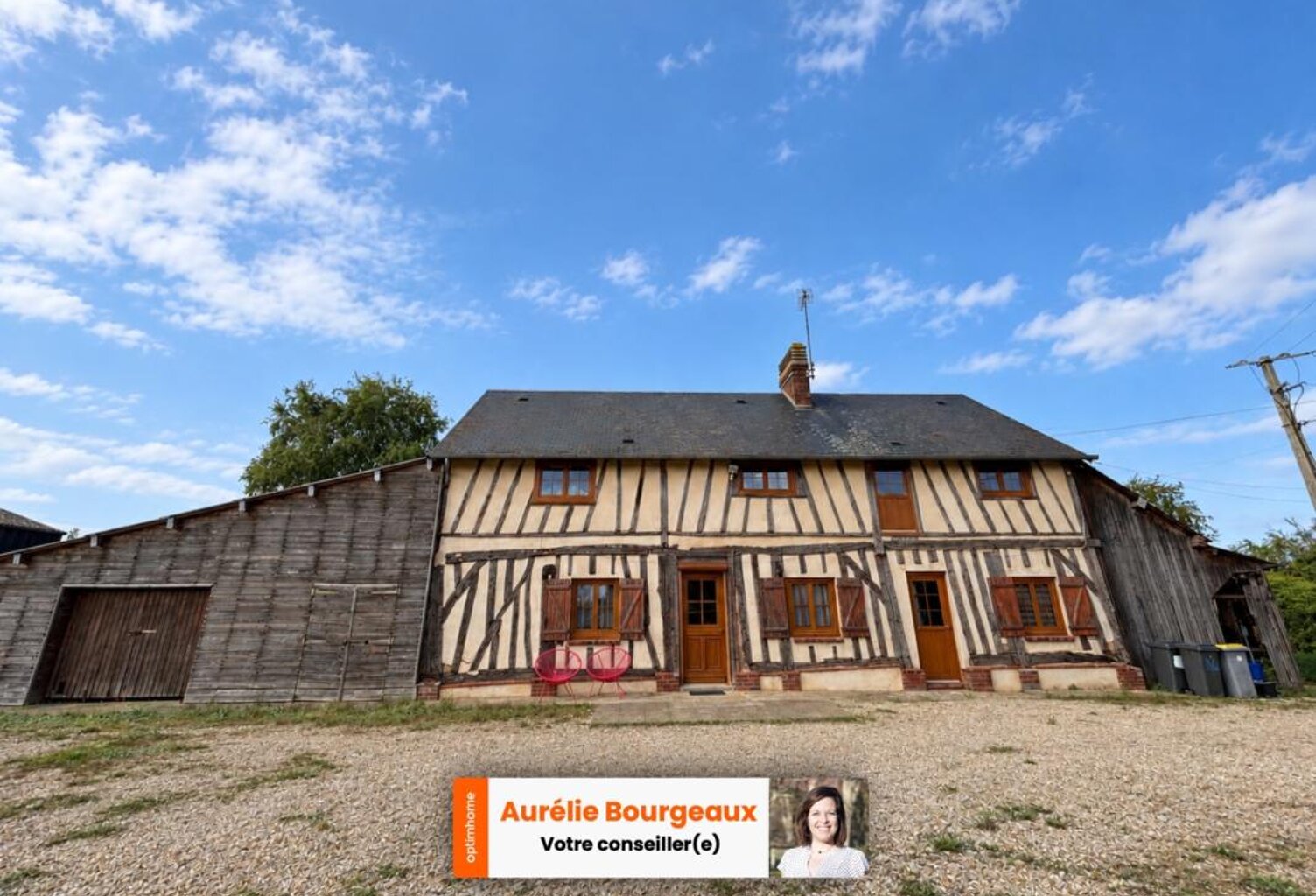 GLISOLLES – Ancien corps de ferme réhabilité – 123 m² – Dépendances – Terrain 4 800 m² — photo 1