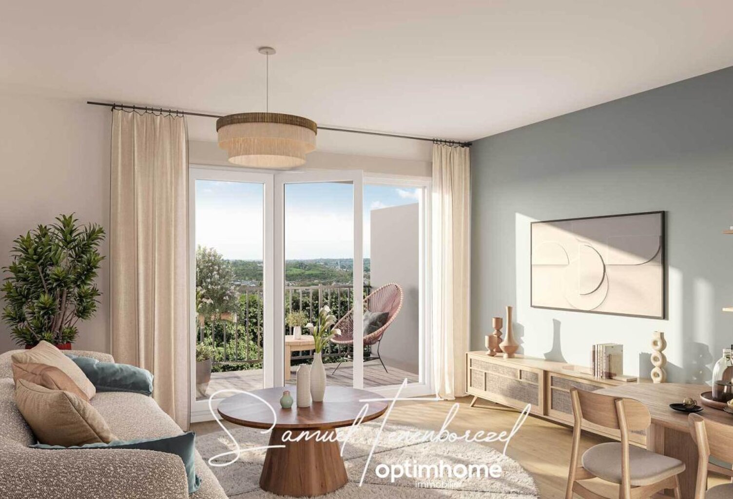 Appartement T2 neuf avec terrasse et vue Basilique – Lisieux (14100) — photo 1