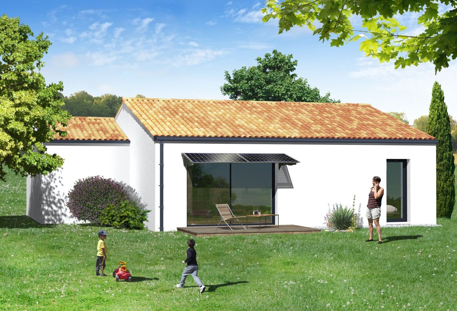 Projet de construction d'une maison 80.07 m² avec terrain à LEZOUX (63) — photo 1