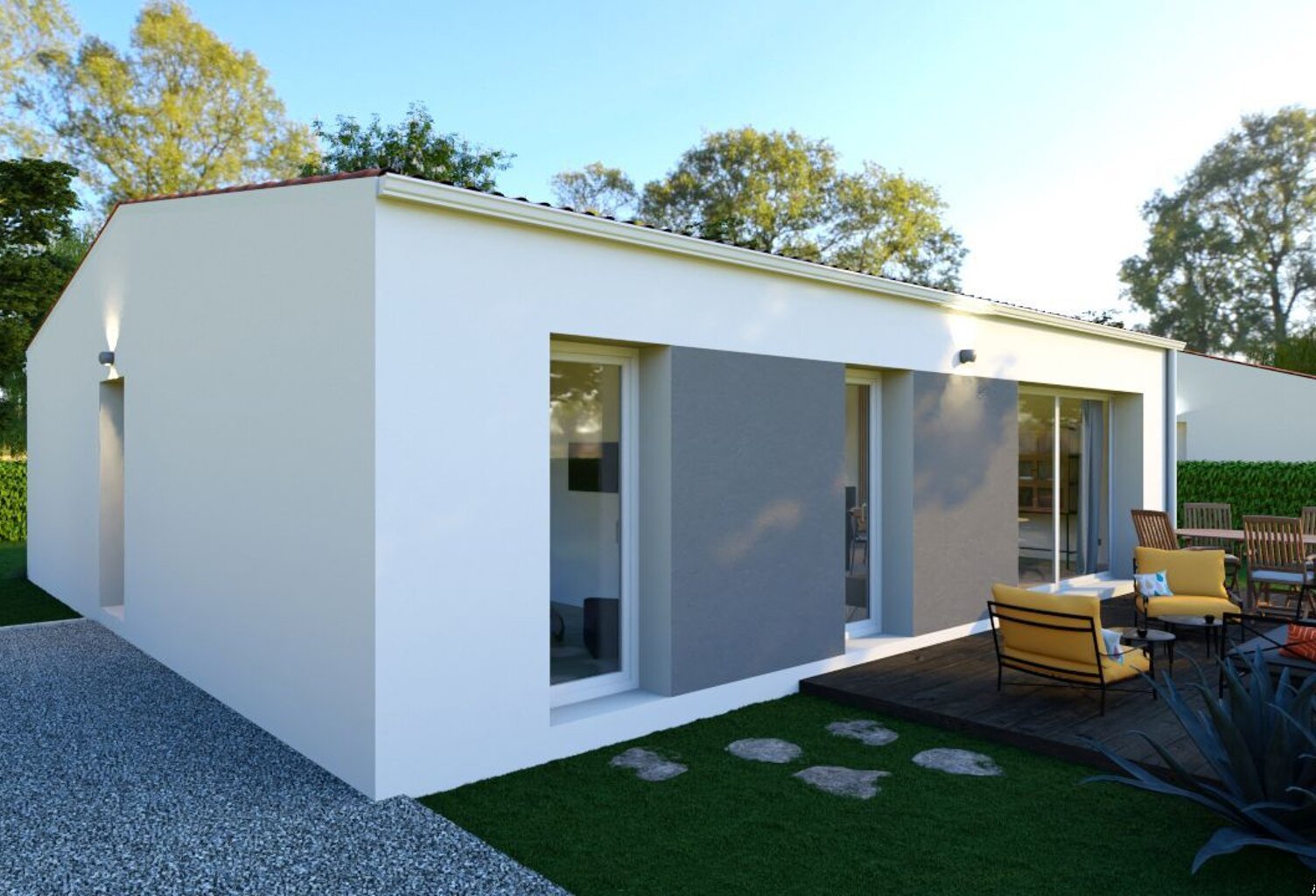Projet de construction d'une maison 89.33 m² avec terrain à LE VERNET (03) — photo 1