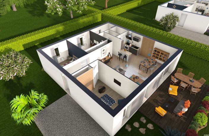 Projet de construction d'une maison 89.33 m² avec terrain à MEZEL (63) — photo 4