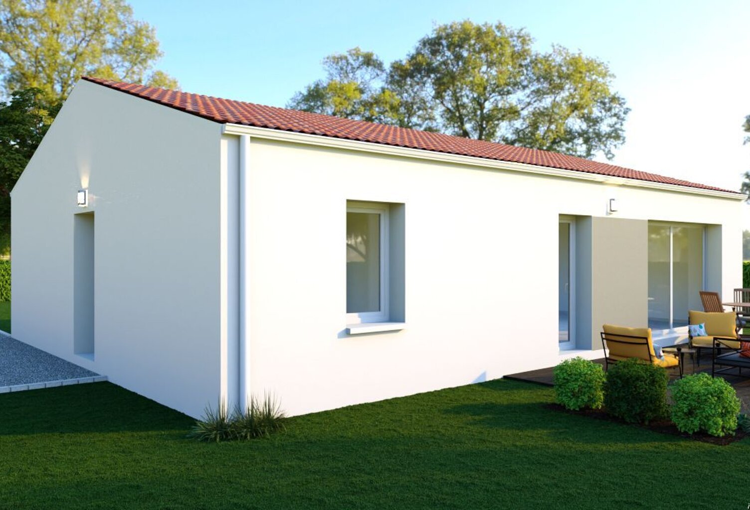 Projet de construction d'une maison 94.11 m² avec terrain à LE VERNET (03) — photo 1