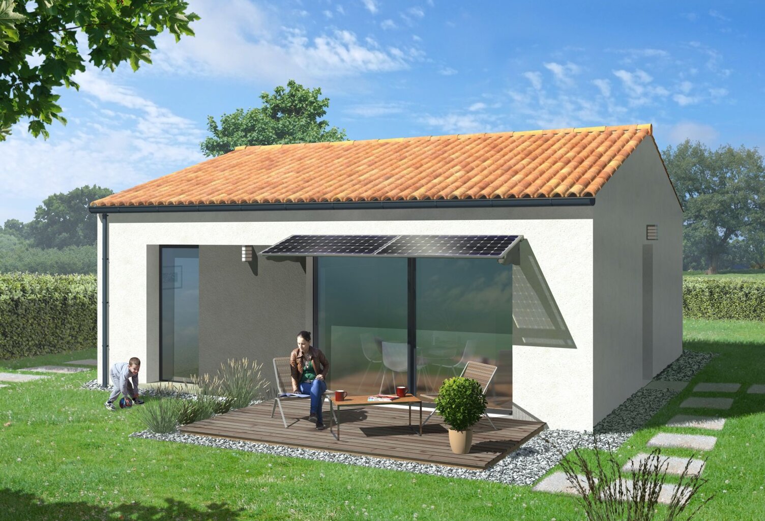 Projet de construction d'une maison 49.47 m² avec terrain à PERRIER (63) — photo 1