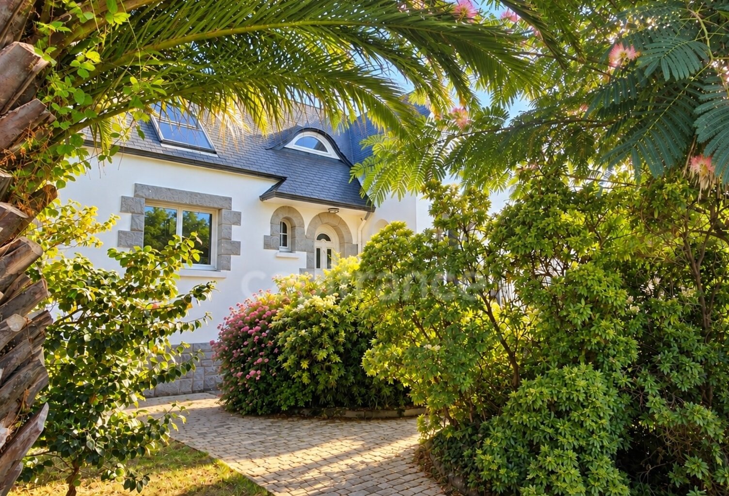 Maison avec vue mer, jacuzzi et magnifique jardin au Moulin Blanc — photo 1