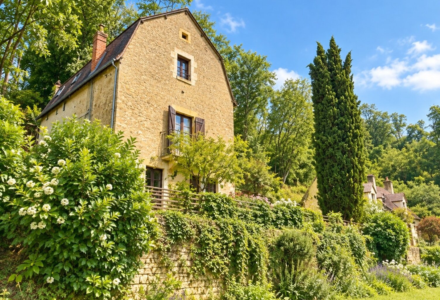 APREMONT-SUR-ALLIER — ANCIEN ATELIER D’ARTISTE AVEC VUE EXCEPTIONNELLE SUR L’ALLIER — photo 1