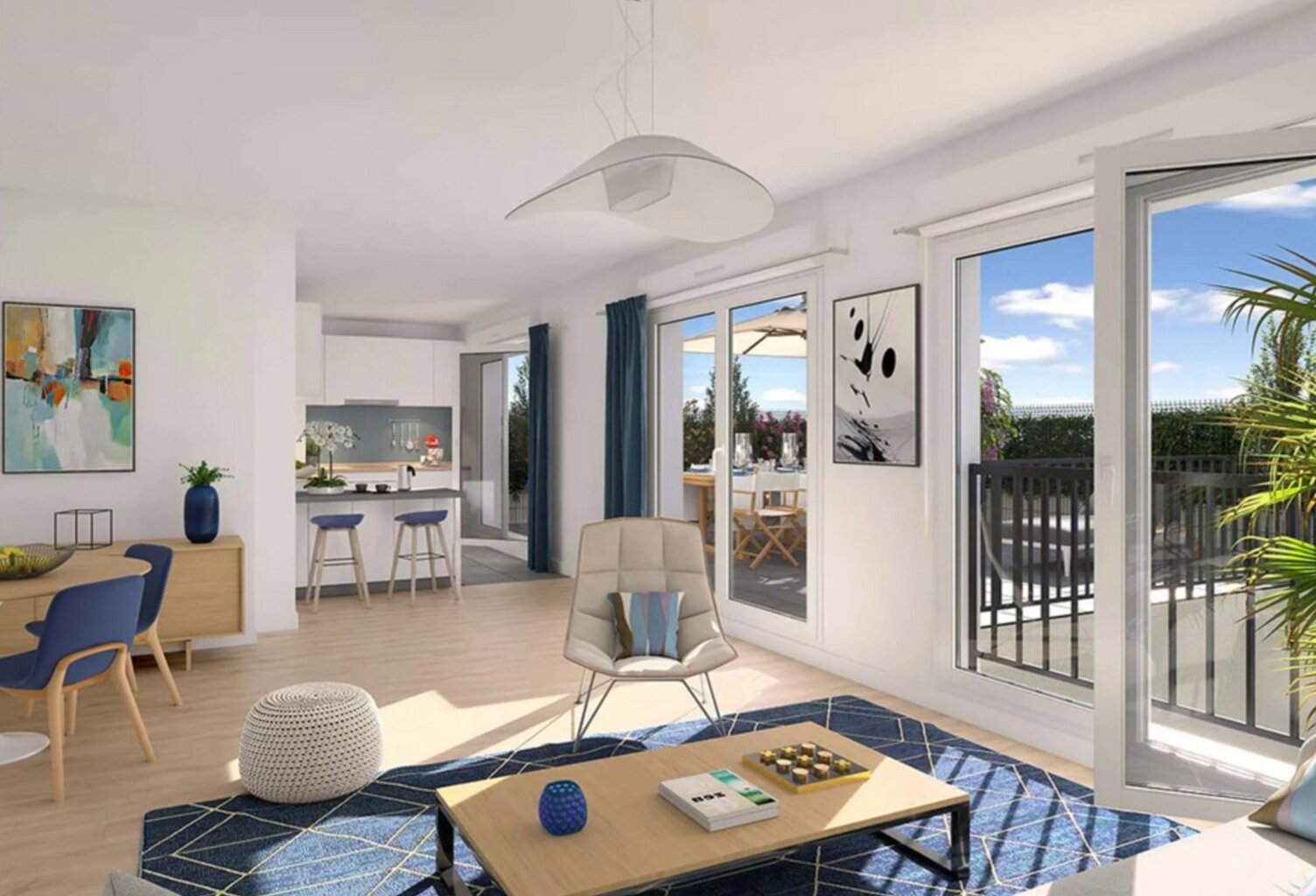 ARGENTEUIL – T2 avec balcon Ouest, bus au pied de la résidence — photo 1