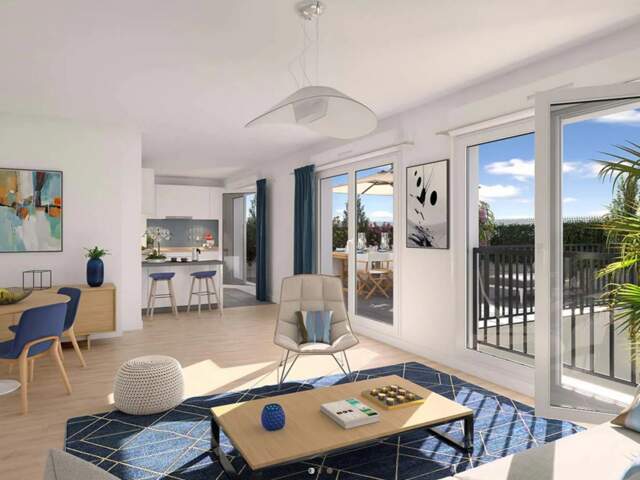 ARGENTEUIL – T2 avec balcon Ouest, bus au pied de la résidence — photo du bien