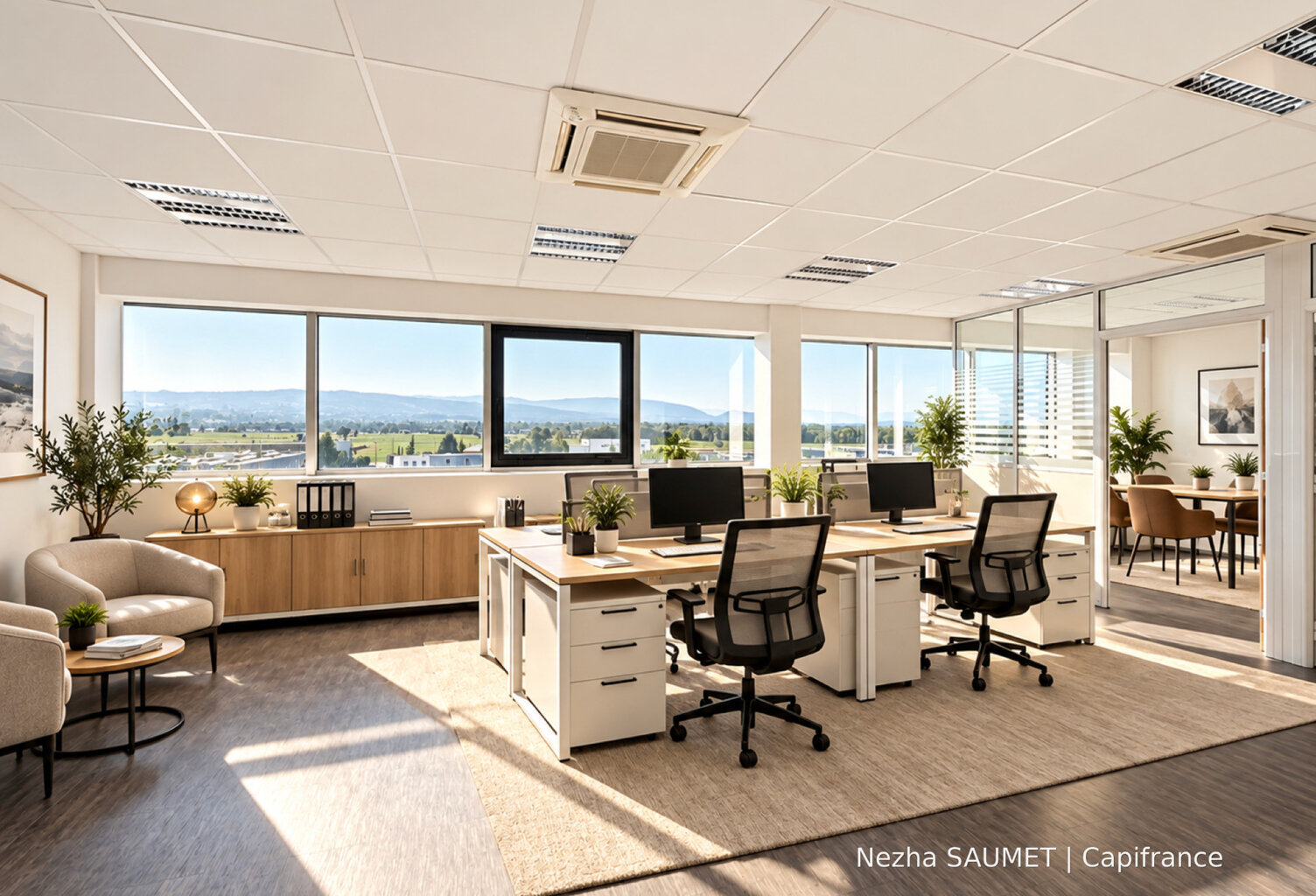 BUREAUX À LOUER – 53 m² – TOUR EUROPA – SAINT-PIERRE-EN-FAUCIGNY — photo 1