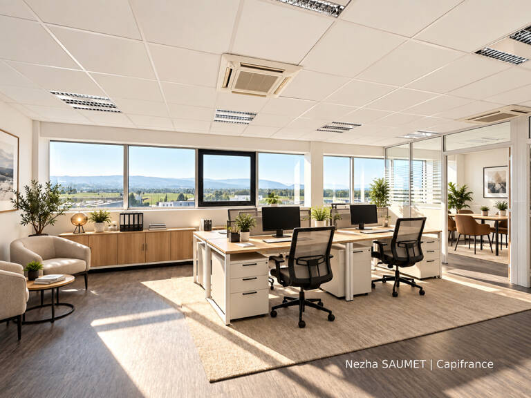 BUREAUX À LOUER – 53 m² – TOUR EUROPA – SAINT-PIERRE-EN-FAUCIGNY — photo 1