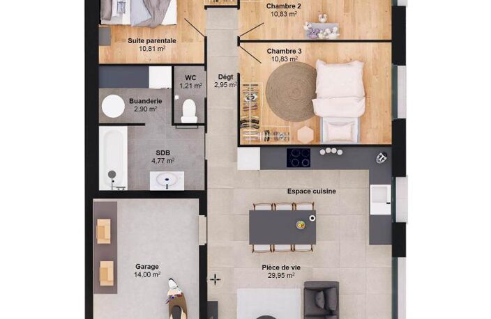 Maison 5 pièces 74 m2 — photo 5