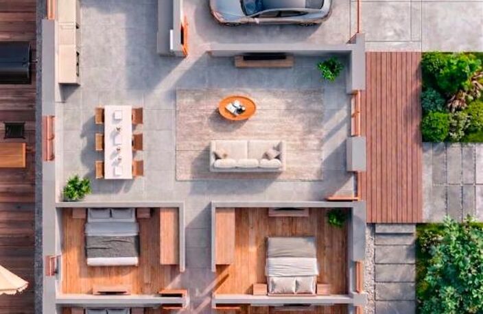 Projet d'une maison individuelle de 85m2 avec terrain à SAINT-GEORGES-DE-RENEINS — photo 2